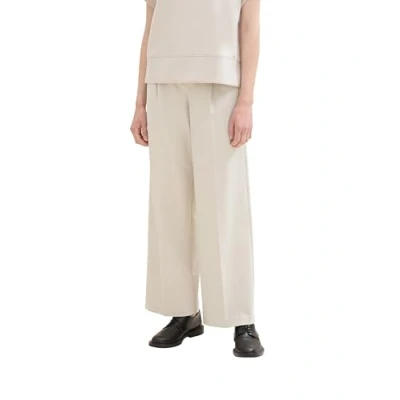Abbildung von TOM Tailor WIDE LEG Stoffhose, Damen, Größe: 38x32, Dusty beige