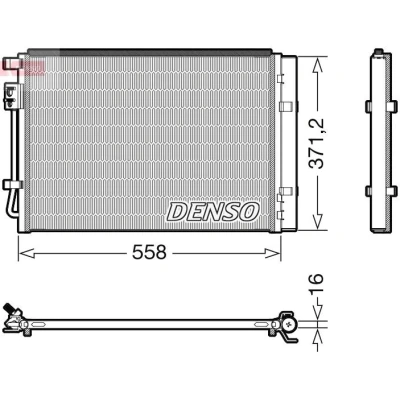 Abbildung von DENSO DCN41015 Klimakondensator mit Trockner R 134a