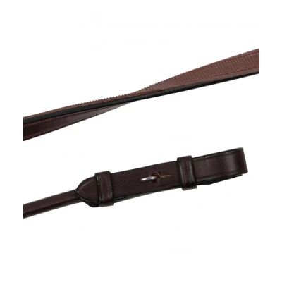 Abbildung von Montar Zügel Round French Hooks Braun Warmblut