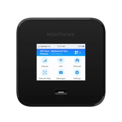Abbildung von NETGEAR Nighthawk M7 Pro Mobiler Hotspot Router 5G, entsperrt, Internationales Roaming in 125 Ländern, WiFi 7, tragbares Gerät für Reisen, 13 Stunden Akkulaufzeit (MR7450)