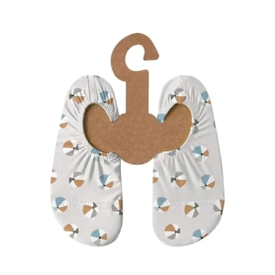 Abbildung von Slipstop Kinder Strandschuhe Anti Rutsch Ballett Schuhe Schwimmschuhe Urlaub Badeschuhe Pool Unisex Beachbal Naturel, Größe 24 26