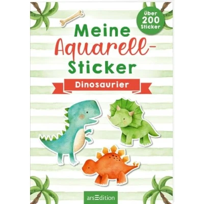 Abbildung von Meine Aquarell Sticker Dinosaurier: Über 200 Stickersammlung ab 4 Jahren