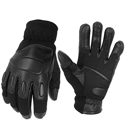 Abbildung von TacFirst Allrounder II Taktische Einsatzhandschuhe, Schnitthemmende Polizei, BW, SEK, Security Handschuhe (XS, Schwarz)