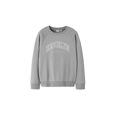 Abbildung von Name it Regular FIT Sweatshirt für Kinder, Größe: 122/128, Ultimate grey