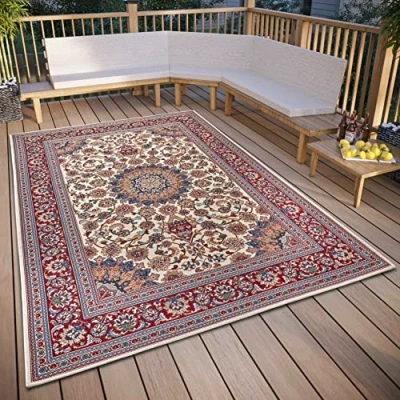 Abbildung von HANSE Home Teppich »Kadi«, rechteckig, 3 mm Höhe, In &amp; Outdoor, Teppich, Wetterfest, Balkon, Garten, Wohnzimmer, Orient