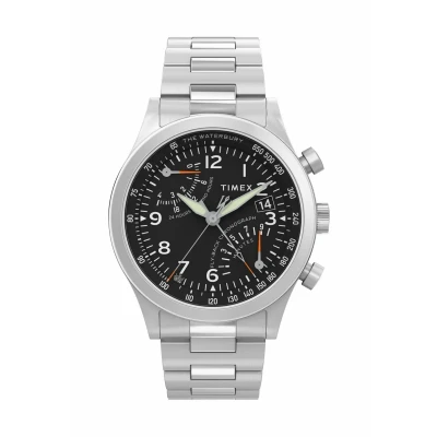 Abbildung von Timex Chronograph »WATERBURY TRADITIONAL«, Quarzuhr, Armbanduhr, Herrenuhr, Datum, Leuchtzeiger, Stoppfunktion