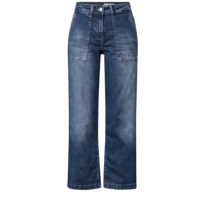 Abbildung von Cecil Jeans Straight Leg, Damen, Größe: 28x26, Blau