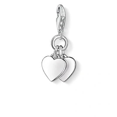 Abbildung von Thomas Sabo Damen Charm Club Anhänger Herzen 925er Sterlingsilber 0836 001 12