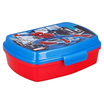 Abbildung von STOR Rechteckiger Sandwichmaker Spiderman Streets, Kunststoff, bunt, Estándar