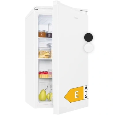 Abbildung von Bomann® Kühlschrank ohne Gefrierfach Energieklasse E 84cm leise 3 Ablagen Türanschlag wechselbar 87L klein mit Gemüsefach Standardkühlschrank VS 7255 weiß