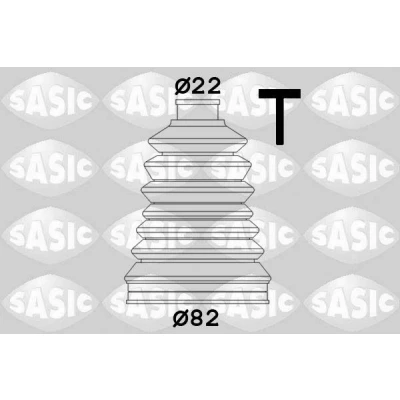 Abbildung von SASIC 2933053 Achsmanschette radseitig Thermoplast PEUGEOT: 306 Hatchback, 106 II Hatchback