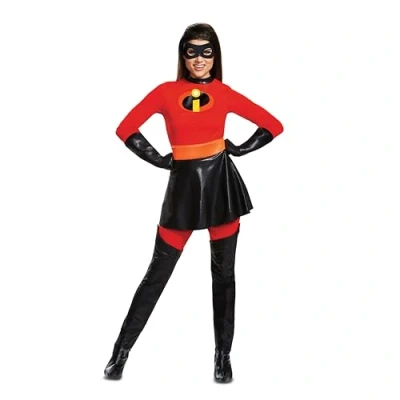 Abbildung von Disguise Damen Mrs. Incredible Skirted Deluxe Erwachsenenkostüm, rot, Large (12 14) US