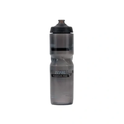 Abbildung von ZEFAL Magnum Pro Premium Trinkflasche Fahrrad Grau Große 975 ML Ohne BPA Fahrradflasche 100% auslaufsicher Weiche Mundstück Silicon