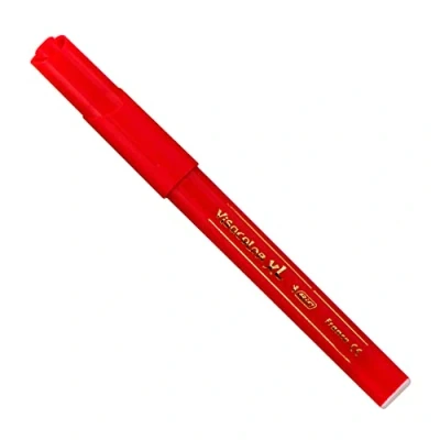 Abbildung von BIC Kids Filzstifte, Visacolor XL Ecolutions, zum Malen, für Kinder, in Rot, praktischer Karton Box, 12er Pack