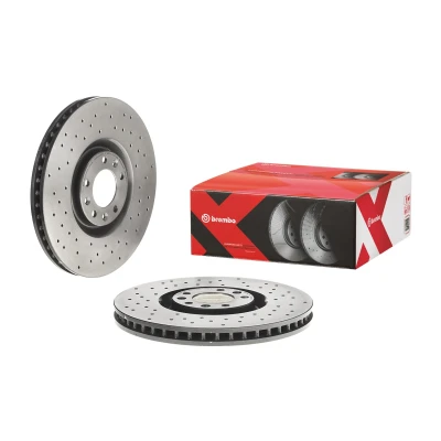 Abbildung von BREMBO XTRA LINE 09.A829.1X Bremsscheibe 340 30 5 gelocht/innenbel. beschichtet hochgekohlt mit Schrauben PEUGEOT: RCZ Coupe
