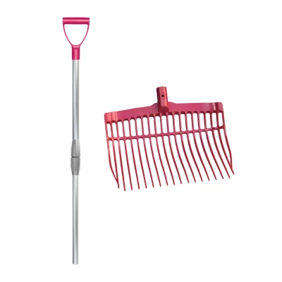 Abbildung von Vplast Mistgabel Kunststoff mit Alu. Stiehl Hot Pink