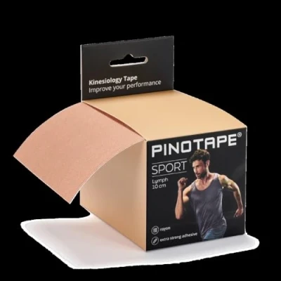 Abbildung von Pinotape Sport Kinesiologisches Tape XXL 10 cm x 5 m Light Beige Hautfarben 3er Pack