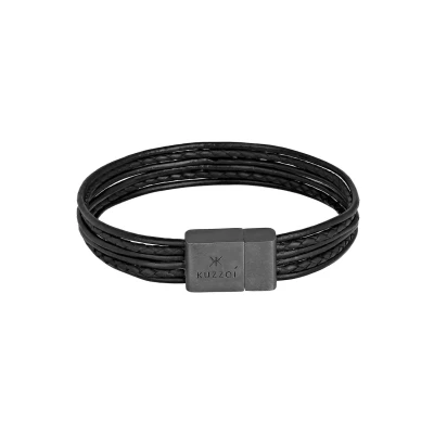 Abbildung von Kuzzoi Vintage Armband, Herren, Größe: 23, Schwarz