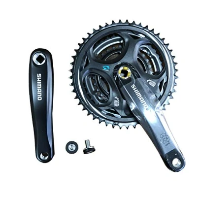 Abbildung von Shimano Altus FC M311 square taper chainset, 8 speed, 48 / 38 28T, black, 170 mm