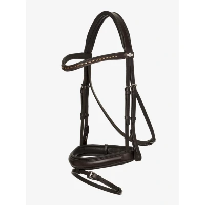 Abbildung von LeMieux Hoofdstel Arika Dressage Braun/Silber Xwarmblut