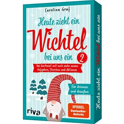 Abbildung von Heute zieht ein Wichtel bei uns 2: Das Kartenset mit noch mehr neuen Aufgaben, Streichen und Aktionen für drinnen draußen. Familien Spaß Advent Weihnachten