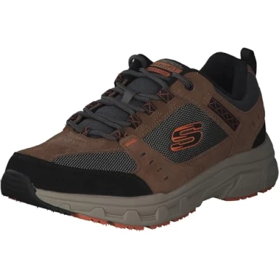 Abbildung von Skechers Herren 51893 BRBK Sneaker, Brown Leather/Pu/Mesh/Black Trim, 39 EU