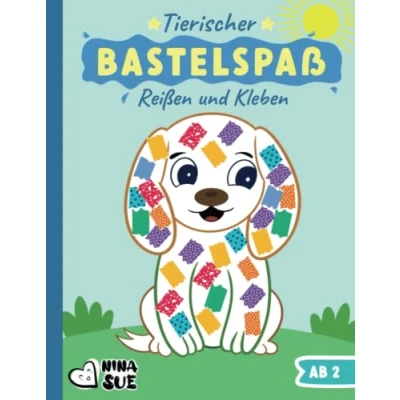 Abbildung von Tierischer Bastel Spaß: Reißen, Kleben und Basteln ab 2 Jahren für kleine KünstlerInnen Kreatives Geschenk Jungen Mädchen mit kunterbunten Bastelvorlagen