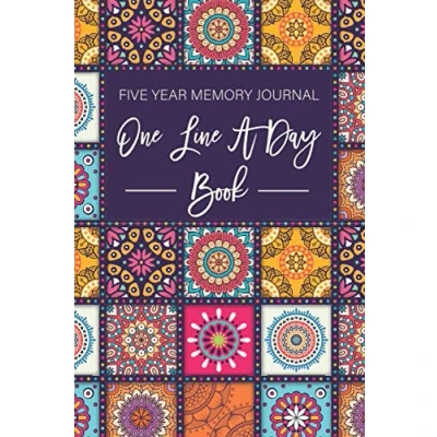 Abbildung von one line A day Book: Five Years of Memories and Daily writing your Journal, thoughts the in diary with Mandala Cover