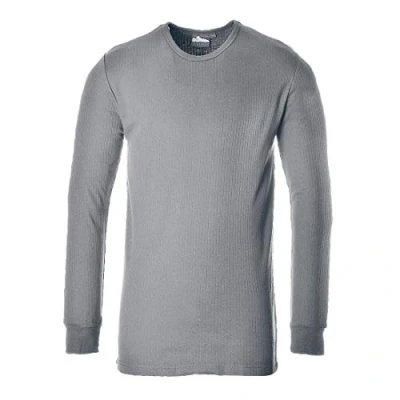 Abbildung von Portwest Langarm Thermo T Shirt, Größe: XXXL, Farbe: Grau, B123GRRXXXL