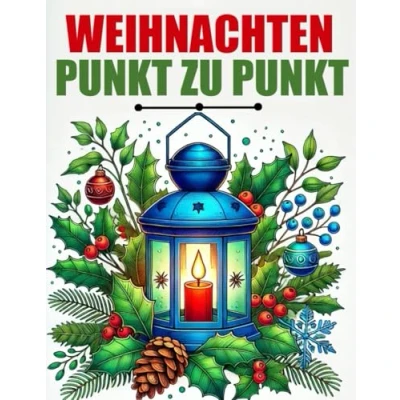 Abbildung von Weihnachten Punkt zu Punkt: Großdruck Winter für Erwachsene und Senioren Entspannung Punkte Verbinden