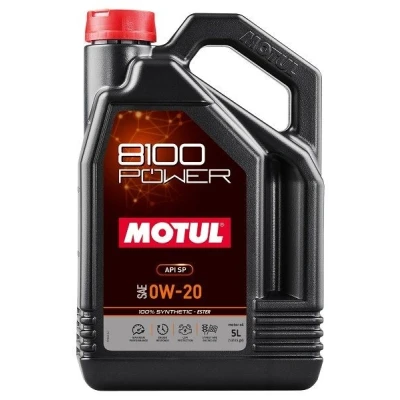 Abbildung von Motul 8100 POWER 0W 20 5l Motoröl 111799 MAZDA: CX 5 I, 3 Hatchback, 6 Estate, TOYOTA: RAV4 III Off Road, IV Auris Hatchback