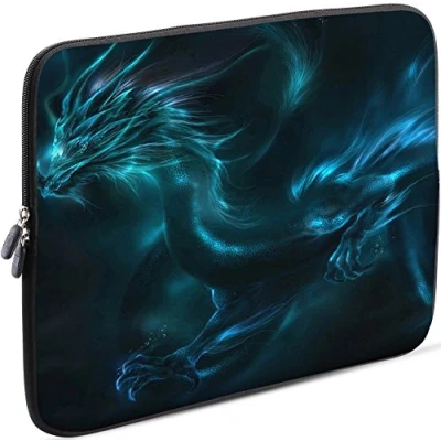 Abbildung von Sidorenko Laptop Tasche für 15 15,6 Zoll Universal Notebooktasche Schutzhülle Laptoptasche aus Neopren, PC Computer Hülle Sleeve Case Etui, Grün