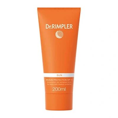 Abbildung von Dr. Rimpler Sonnencreme LSF 15 I für Gesicht und Hals Hochwertige Sonnenmilch mit pflegendem Aloe Vera, hautverträglich, 200ml