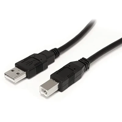 Abbildung von StarTech.com 9 m aktives USB A auf B Kabel M/M 2.0 zu Druckerkabel Verlängerungskabel Schwarz (USB2HAB30AC)