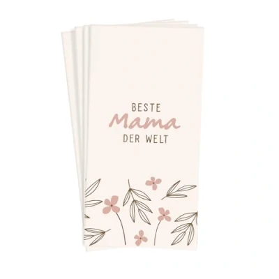 Abbildung von Grafik Werkstatt Taschentücher mit Spruch Geschenkidee 10 Stück Beste Mama