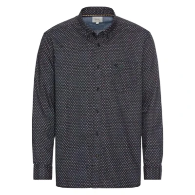 Abbildung von camel active MIT Allover Hemd, Herren, Größe: Large, Night blue