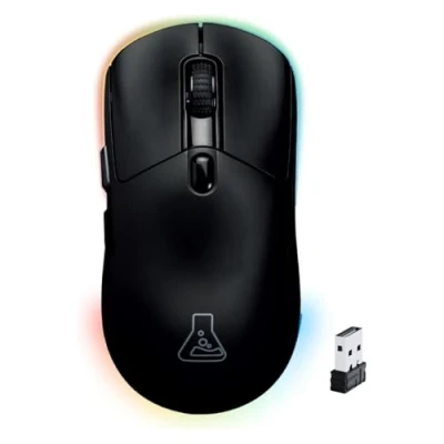 Abbildung von THE G LAB Kult Titanium Kabellose Gaming Maus Bluetooth / 2.4 GHz/Kabel Triple Modus, 100h Akkulaufzeit, RGB, 12.000 DPI 100% personalisierbare für PC, PS4,PS5,Xbox New