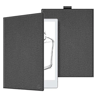 Abbildung von Fintie Schlanke Schutzhülle für Remarkable 2 Digital Paper Tablet 10,3 Zoll (2020), hochwertiges PU Leder, leicht, Buch Folio mit Stifthalter, Nicht passend 1, Grau