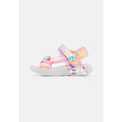 Abbildung von Skechers Unicorn Dreams Riemensandalette Light pink/multicoloured für Kinder, Größe: 29, pink/multi coloured Schuhe