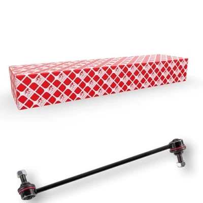 Abbildung von febi BILSTEIN 28575 Koppelstange Vorderachse links 341 M12 x 1,25 Plus mit selbstsichernder Mutter Stahl schwarz HYUNDAI: SANTA FE 2