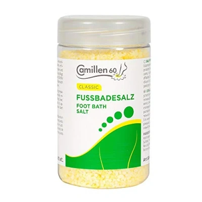 Abbildung von Fussbadesalz, Camillen 60, Fussbad belebender Badezusatz für die Füsse, 350 g