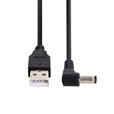 Abbildung von chenyang CY USB 2.0 Type A Stecker auf 5,5 x 2,5 mm DC 5 V Netzstecker Barrel Connector Ladekabel 80cm