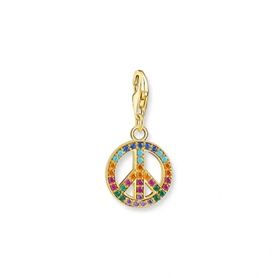 Abbildung von Thomas Sabo Charm Anhänger Peace gold vergoldetes Silber 1898 488 7
