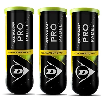 Abbildung von Dunlop Pro Paddelball, Gelb, 3 Stück Insgesamt 9 Bälle