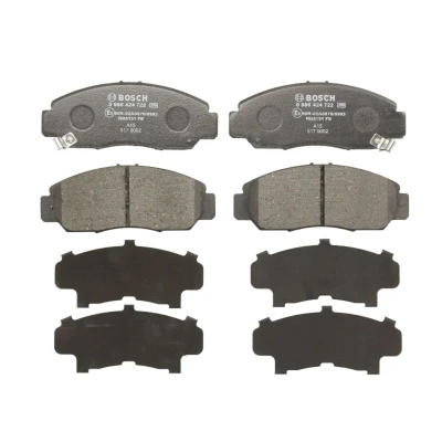 Abbildung von BOSCH 0 986 424 722 Bremsbelagsatz Low Metallic mit akustischer Verschleißwarnung Anti Quietsch Blech HONDA: Accord 7 Limousine, Tourer
