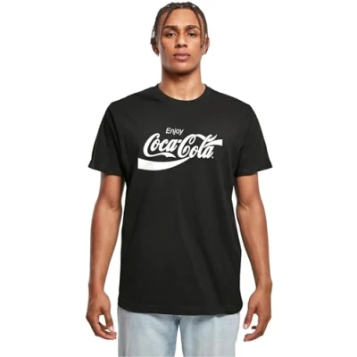 Abbildung von Merchcode Herren Mc888 coca Cola Logo Tee T Shirt, Schwarz, 4XL EU