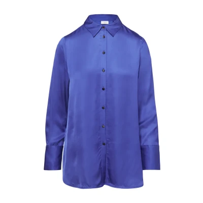 Abbildung von s.Oliver Black Label Hemdbluse, Damen, Größe: 34, Royalblau