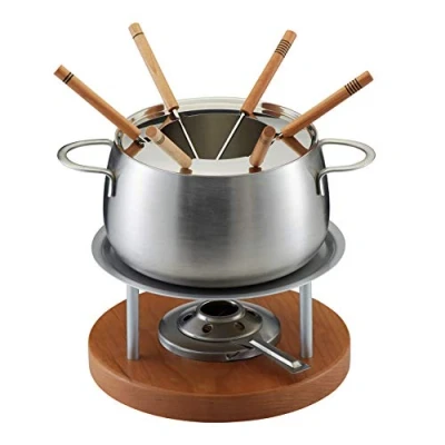 Abbildung von KUHN RIKON Fleischfondue Set, Chrom, grau, 34 x 26 23 cm