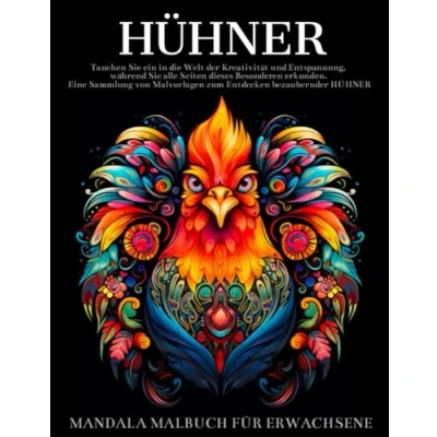 Abbildung von Hühner Malbuch für Erwachsene: Mandalas Designs,Geschenke Tierliebhaber