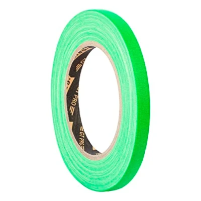 Abbildung von GRIP Eventbasics GT PRO Spike Tape neongrün Gewebeband 10 mm x 25 m Art Markieren Basteln